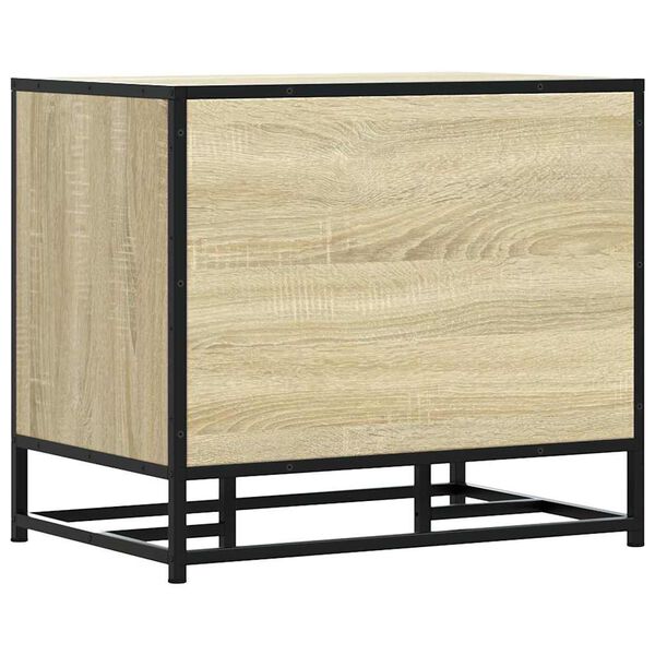 vidaXL Πάγκος παπουτσιών Δρυς sonoma 60x40x53,5 cm Επεξεργασμένο ξύλο