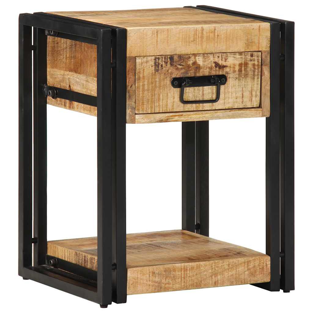 vidaXL Κομοδίνο 40x35x50 cm Στερεό ακατέργαστο ξύλο Mango
