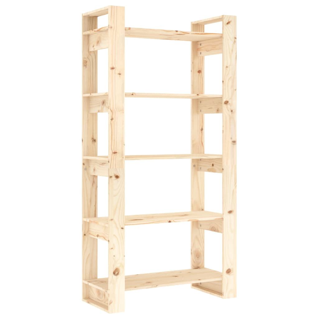 vidaXL Βιβλιοθήκη/Διαχωριστικό Χώρου 80x35x160 εκ. Μασίφ Ξύλο