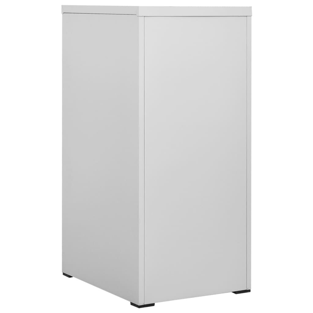 vidaXL Αρχειοθήκη Ανοιχτό Γκρι 46 x 62 x 102,5 εκ. από Ατσάλι