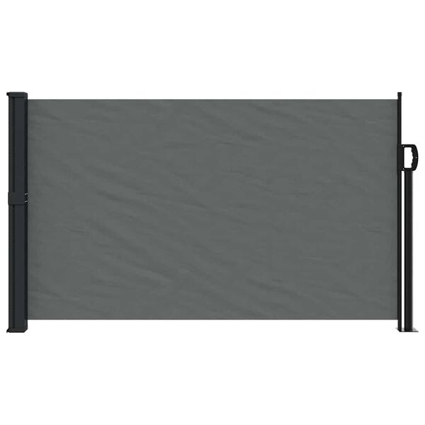 vidaXL Σκίαστρο Πλαϊνό Συρόμενο Ανθρακί 120 x 600 εκ.