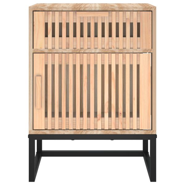 vidaXL Κομοδίνο 40 x 30 x 55,5 εκ. από Επεξεργασμένο Ξύλο & Σίδερο