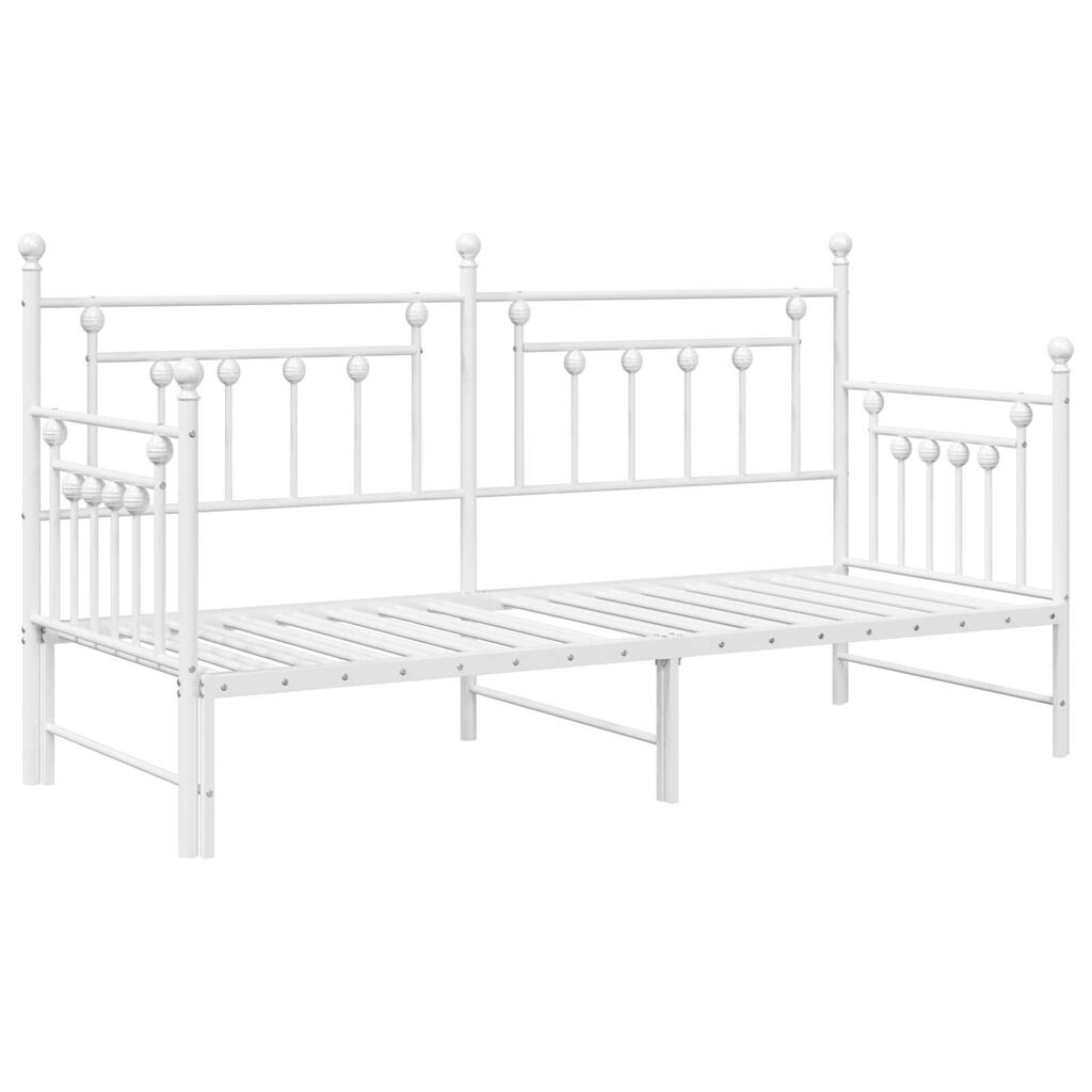 Κρεβάτι Daybed vidaXL 75x190 cm από Ατσάλι σε Λευκό