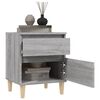 vidaXL Κομοδίνο Γκρι Sonoma 40x35x50 εκ.