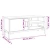 vidaXL Έπιπλο Τηλεόρασης Καφέ 90 x 30 x 40 εκ. από Μασίφ Ξύλο Πεύκου
