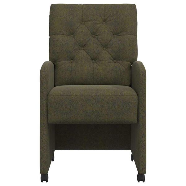 vidaXL Καρέκλες φαγητού 2 pcs Στρατιωτικό πράσινο 58 x 67 x 97 εκ