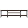 vidaXL Έπιπλο Τηλεόρασης Καφέ Δρυς 161x35x45 εκ. Επεξ. Ξύλο/Σίδερο