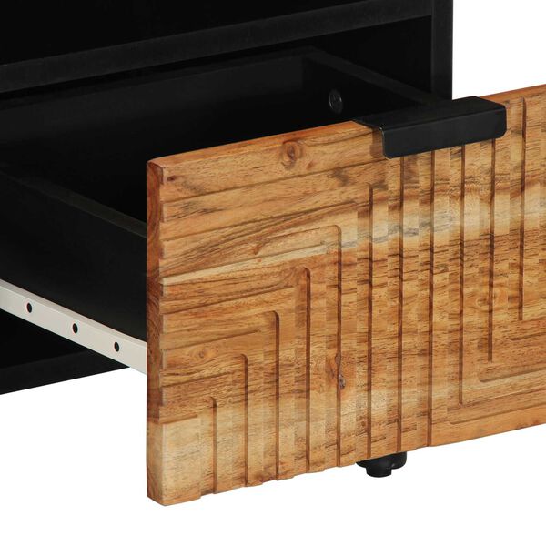vidaXL Ντουλάπα Τηλεόρασης Καφέ 100 x 33.5 x 46 εκ Μασίφ ξύλο ακακίας