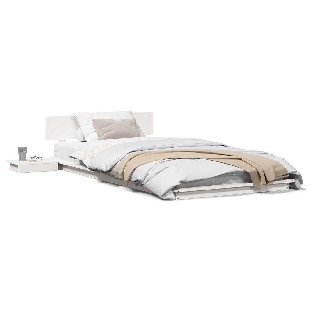 vidaXL Σκελετός Κρεβατιού Καφέ 75 x 190 cm ξύλο