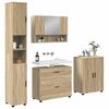 vidaXL Σετ Επίπλων Μπάνιου με ράφι 4 pcs Sonoma Δρυς 30 x 35 x 192 εκ.