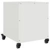 vidaXL Κομοδίνο Λευκό 36x39x43,5 εκ. από Χάλυβα