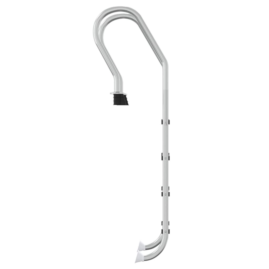vidaXL Σκάλα Πισίνας 54 x 38 x 184,5 εκ. από Ανοξείδωτο Ατσάλι 304