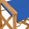 vidaXL Πτυσσόμενη καρέκλα σκηνοθέτη μπλε στερεό ξύλο τικ