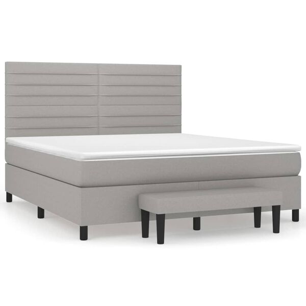 vidaXL &Kappa;&rho;&epsilon;&beta;ά&tau;&iota; Boxspring &mu;&epsilon; &Sigma;&tau;&rho;ώ&mu;&alpha; &Alpha;&nu;. &Pi;&rho;ά&sigma;&iota;&nu;&omicron; 160x200&epsilon;&kappa; &Upsilon;&phi;&alpha;&sigma;&mu;ά&tau;&iota;&nu;&omicron;