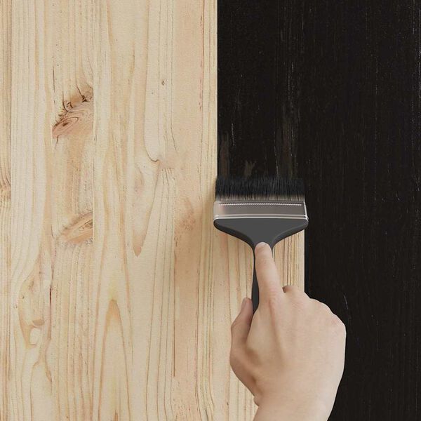 vidaXL Βαφή ξύλου Μαύρο 16,5 x 16,5 x 16 εκ. Εκτύπωση τοίχου