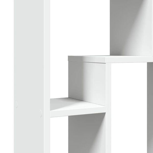 vidaXL Βιβλιοθήκη Λευκή 63x20x90 εκ. από Επεξεργασμένο Ξύλο
