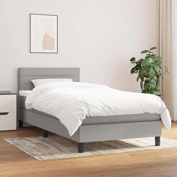 vidaXL &Kappa;&rho;&epsilon;&beta;ά&tau;&iota; Boxspring &mu;&epsilon; &Sigma;&tau;&rho;ώ&mu;&alpha; &Alpha;&nu;&omicron;&iota;&chi;&tau;ό &Gamma;&kappa;&rho;&iota; 100x200 &epsilon;&kappa;. &Upsilon;&phi;&alpha;&sigma;&mu;ά&tau;&iota;&nu;&omicron;
