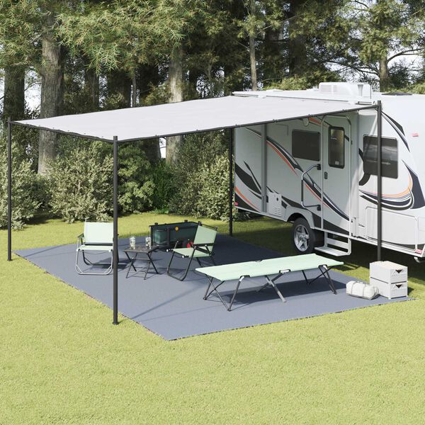 vidaXL Αξεσουάρ Σκηνής Μπλε-γκρι Πολυεστέρας 250 x 600 εκ. Φορητό