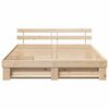 vidaXL Σκελετός Κρεβατιού Καφέ 180 x 200 cm Μασίφ ξύλο πεύκου