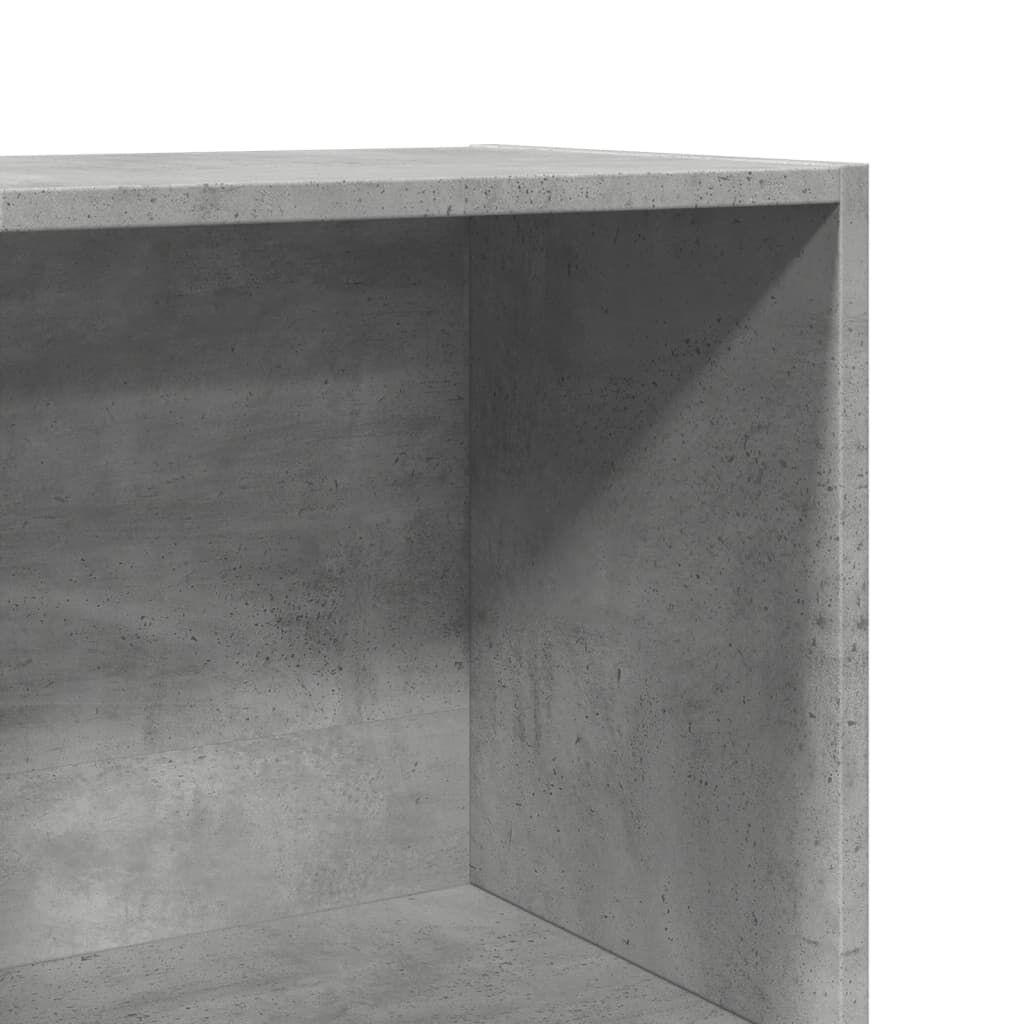 vidaXL Βιβλιοθήκη Γκρι Σκυροδέματος 40x30x152 εκ. Επεξεργ. Ξύλο
