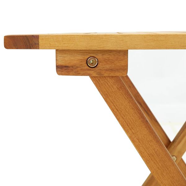 vidaXL Τραπέζι Bistro 46 x 46 x 47 εκ. από Μασίφ Ξύλο Ακακίας