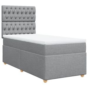 vidaXL &Kappa;&rho;&epsilon;&beta;ά&tau;&iota; Boxspring &mu;&epsilon; &Sigma;&tau;&rho;ώ&mu;&alpha; &Alpha;&nu;&omicron;&iota;&chi;&tau;ό &Gamma;&kappa;&rho;&iota; 80x200 &epsilon;&kappa;. &Upsilon;&phi;&alpha;&sigma;&mu;ά&tau;&iota;&nu;&omicron;
