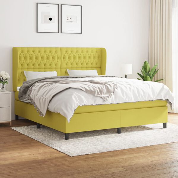 vidaXL &Kappa;&rho;&epsilon;&beta;ά&tau;&iota; Boxspring &mu;&epsilon; &Sigma;&tau;&rho;ώ&mu;&alpha; &Pi;&rho;ά&sigma;&iota;&nu;&omicron; 180x200 &epsilon;&kappa;.&Upsilon;&phi;&alpha;&sigma;&mu;ά&tau;&iota;&nu;&omicron;