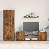 vidaXL Σετ 4 τεμαχίων για ντουλάπα τηλεόρασης 4 pcs Καπνιστή δρυς