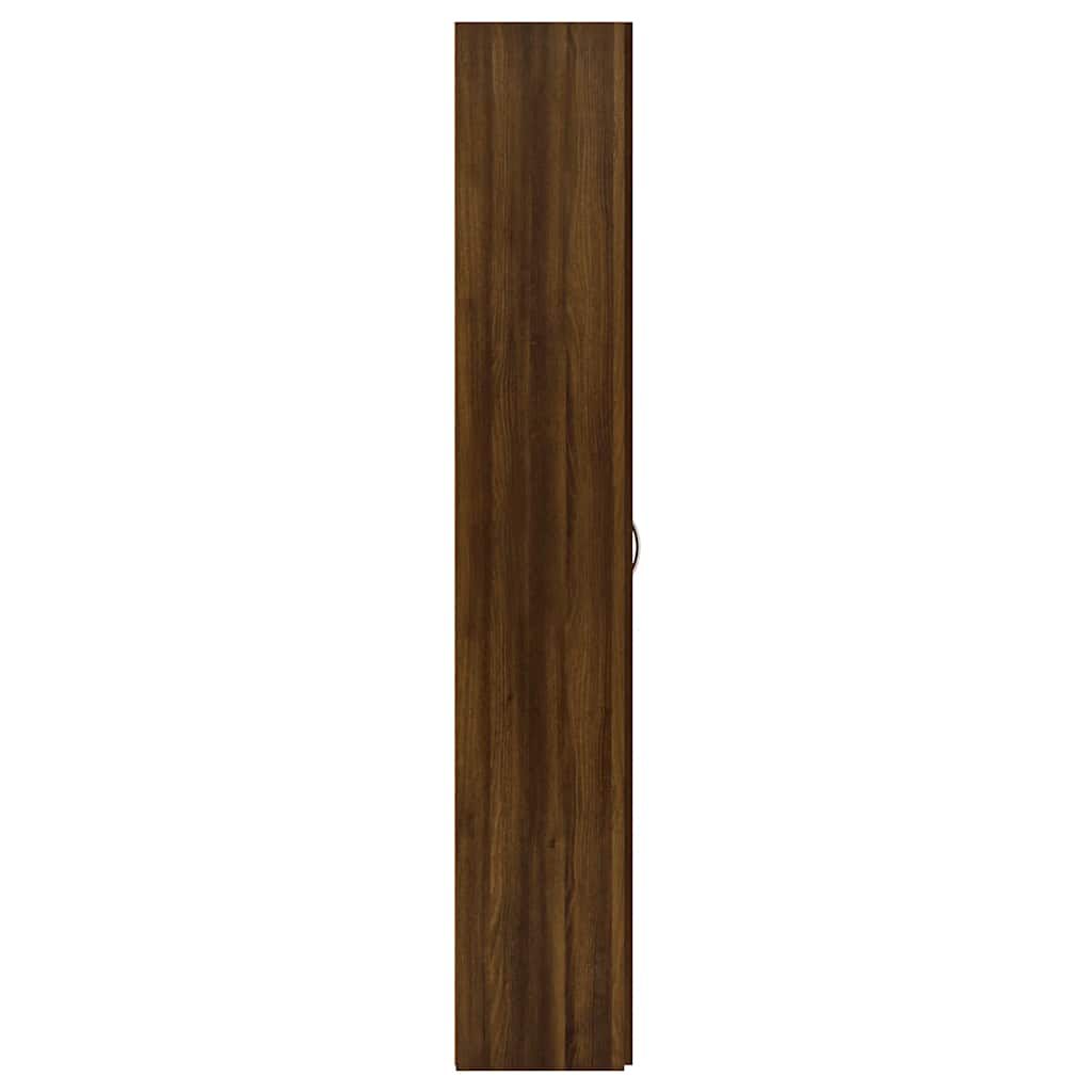 vidaXL Ντουλάπα Γραφείου Καφέ Δρυς 60x32x190 εκ. Επεξεργασμένο Ξύλο