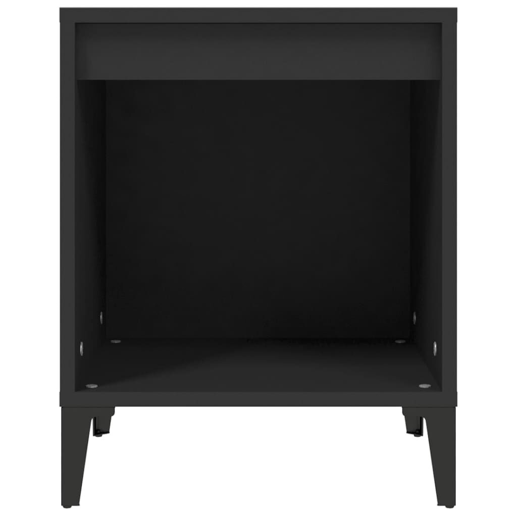 vidaXL Κομοδίνο Μαύρο 40 x 35 x 50 εκ.