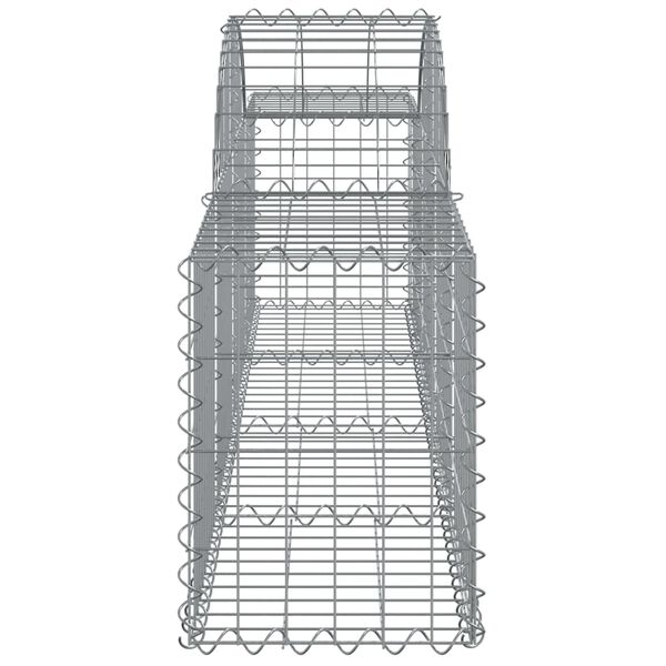 vidaXL Συρματοκιβώτια Τοξωτά 7 τεμ. 200x30x40/60 εκ. Γαλβαν. Ατσάλι