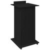 vidaXL Πλατφόρμα Μαύρη δρυς 55 x 55 x 107 cm Επεξεργασμένο ξύλο