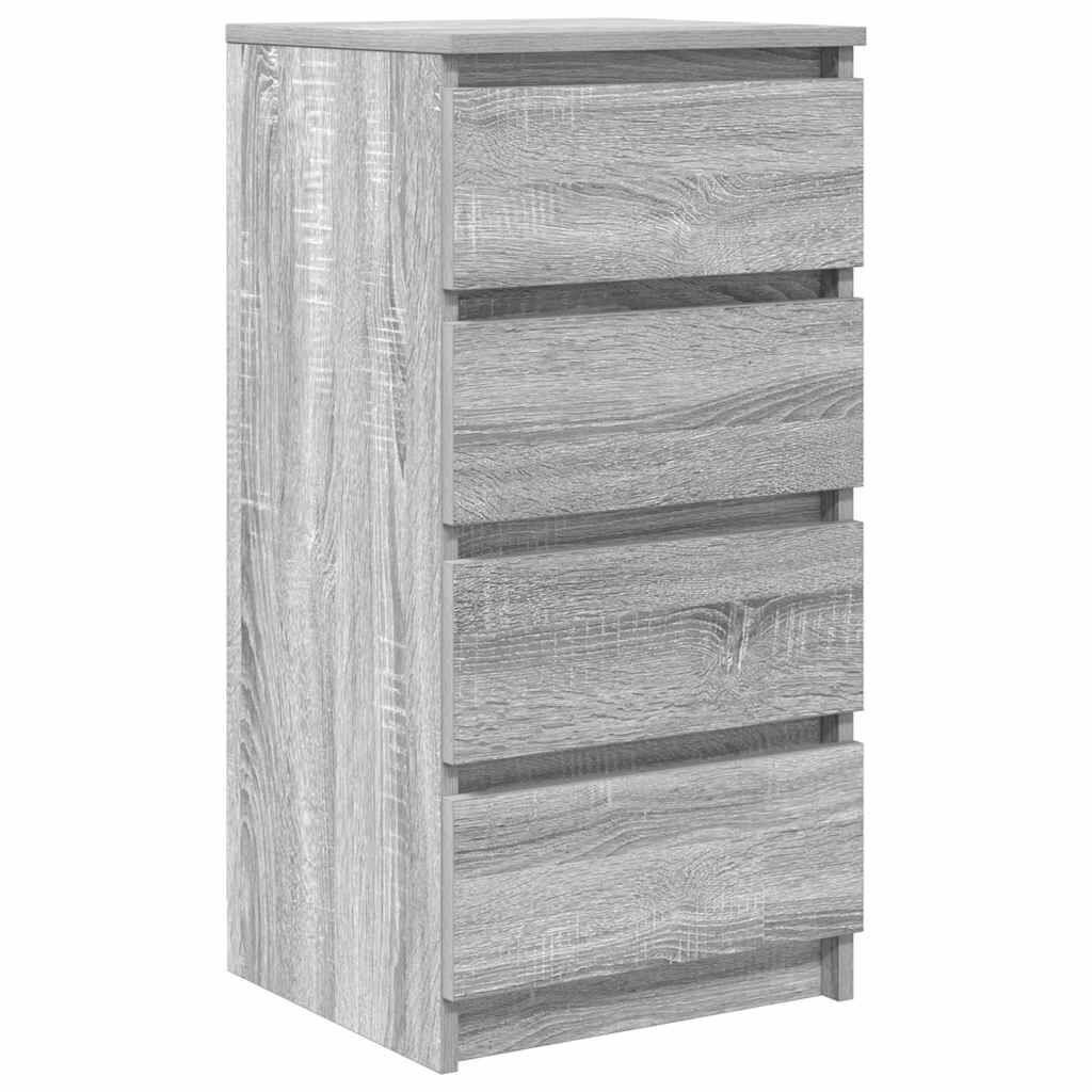 vidaXL Ντουλάπι Γκρι Sonoma 37,5x35x76 εκ. Ξύλινο μηχανουργικό ξύλο