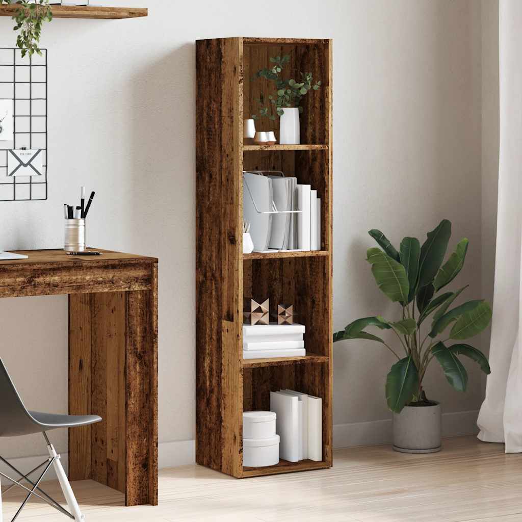 ντουλάπι βιβλίων vidaXL Παλιό ξύλο 36x30x143 cm Κατασκευασμένο ξύλο
