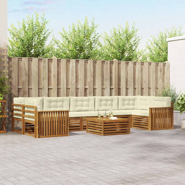 vidaXL &Sigma;&epsilon;&iota;&rho;ά &Kappa;&alpha;&nu;&alpha;&pi;έ &Epsilon;&xi;&omega;&tau;&epsilon;&rho;&iota;&kappa;&omicron;ύ &mu;&epsilon; &mu;&alpha;&xi;&iota;&lambda;ά&rho;&iota; 8 pcs &Phi;&upsilon;&sigma;&iota;&kappa;ό &kappa;&alpha;&iota; &Kappa;&rho;έ&mu;&alpha;