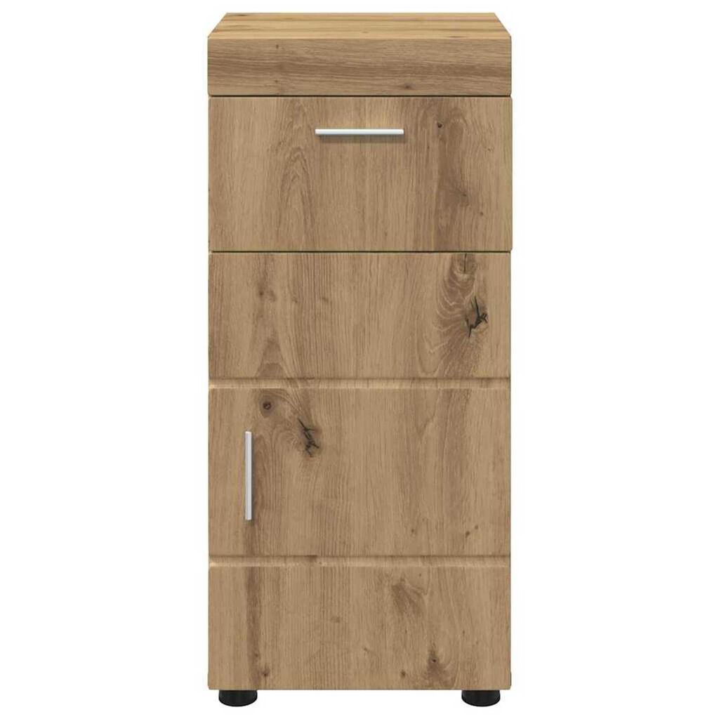 vidaXL Ντουλάπι Μπάνιου με αποθήκευση artisan δρυς 37 x 31.5 x 82 εκ