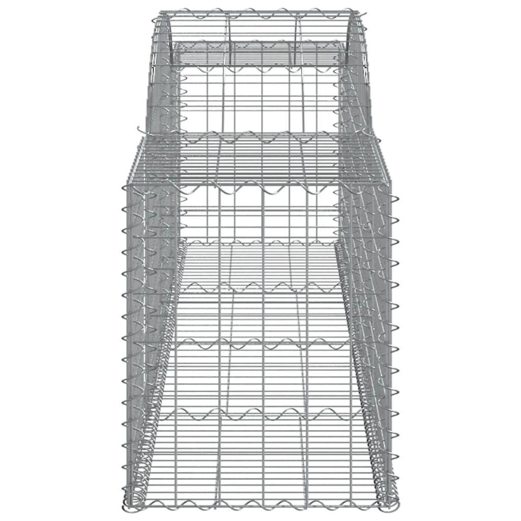 vidaXL Συρματοκιβώτιο Τοξωτό 300x50x60/80εκ. από Γαλβανισμένο Χάλυβα