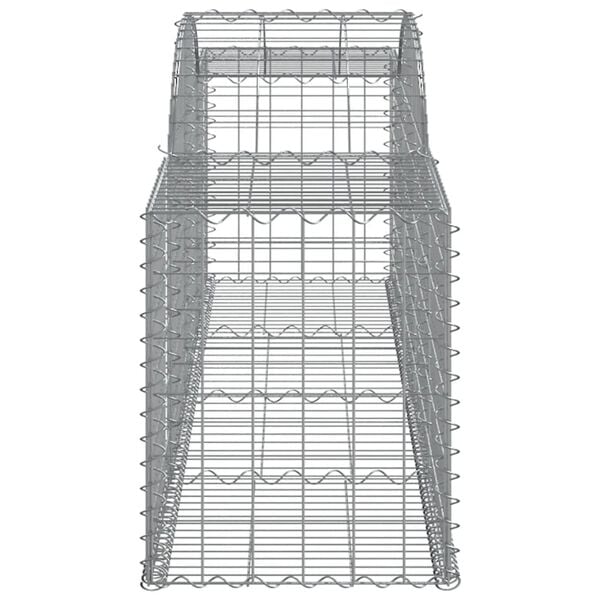 vidaXL Συρματοκιβώτιο Τοξωτό 300x50x60/80εκ. από Γαλβανισμένο Χάλυβα