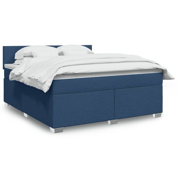 vidaXL &Kappa;&rho;&epsilon;&beta;ά&tau;&iota; Boxspring &mu;&epsilon; &Sigma;&tau;&rho;ώ&mu;&alpha; &Mu;&pi;&lambda;&epsilon; 180x200 &epsilon;&kappa;. &Upsilon;&phi;&alpha;&sigma;&mu;ά&tau;&iota;&nu;&omicron;