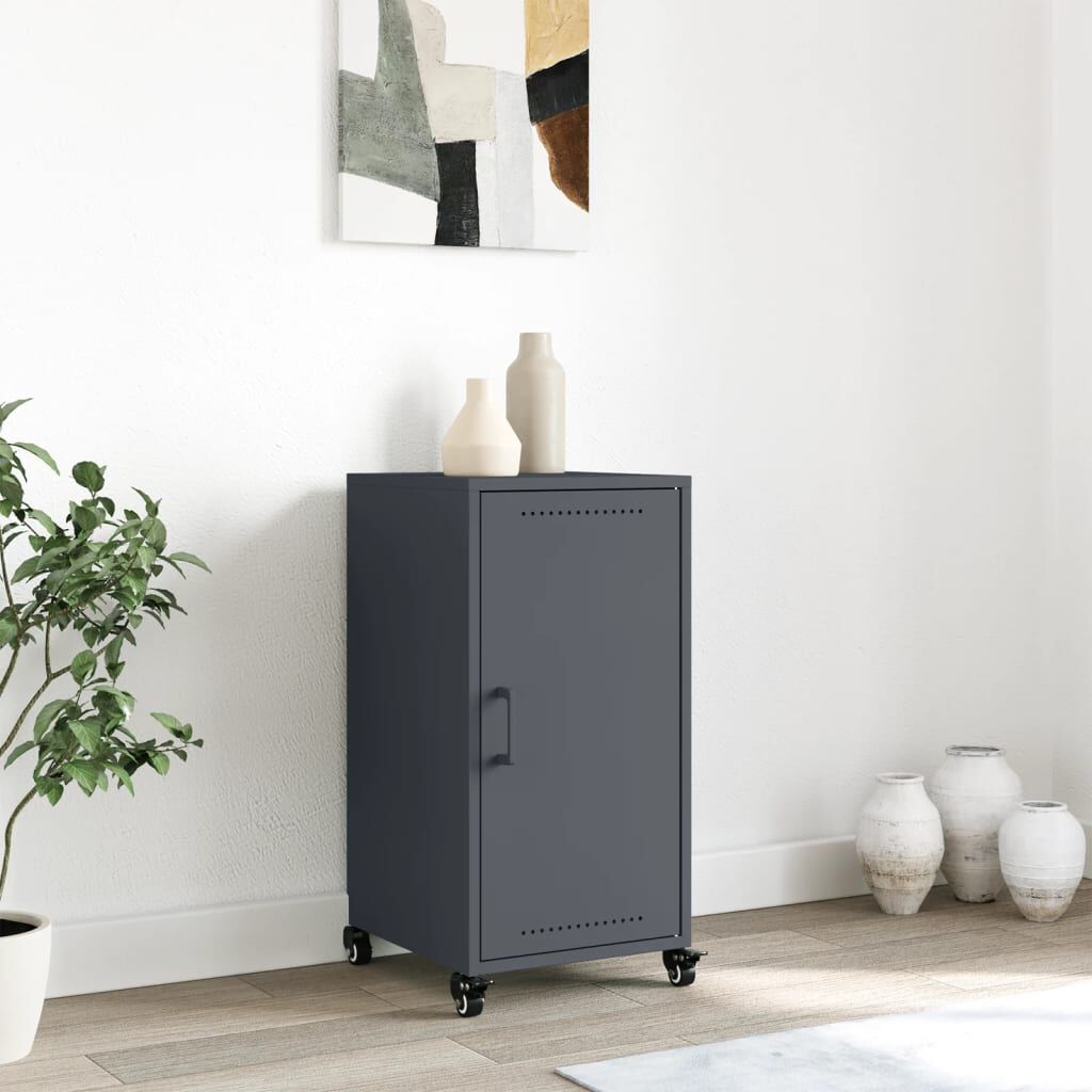 vidaXL Μπουφές Ανθρακί 36x39x72 εκ. από Ατσάλι