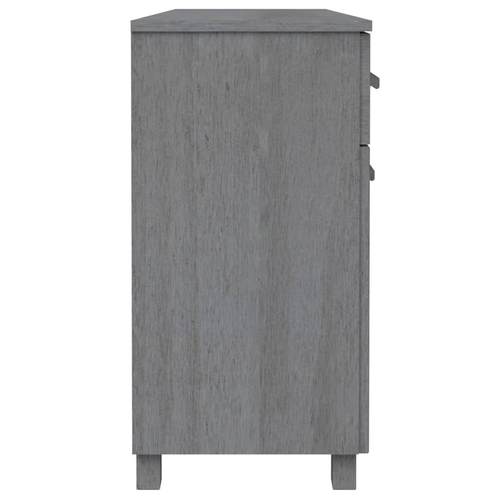 vidaXL Συρταριέρα HAMAR Σκ. Γκρι 113 x 40 x 80εκ. Μασίφ Ξύλο Πεύκου
