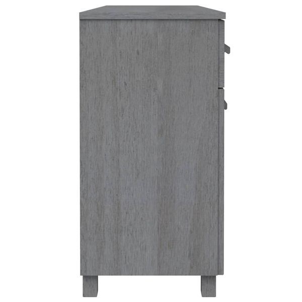 vidaXL Συρταριέρα HAMAR Σκ. Γκρι 113 x 40 x 80εκ. Μασίφ Ξύλο Πεύκου