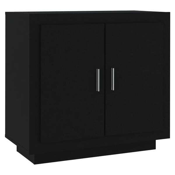 vidaXL Συρταριέρα Μαύρη 80x40x75 εκ. από Επεξεργασμένο Ξύλο