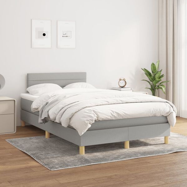 vidaXL &Kappa;&rho;&epsilon;&beta;ά&tau;&iota; Boxspring &mu;&epsilon; &Sigma;&tau;&rho;ώ&mu;&alpha; &Alpha;&nu;&omicron;&iota;&chi;&tau;ό &Gamma;&kappa;&rho;&iota; 120x190 &epsilon;&kappa;. &Upsilon;&phi;&alpha;&sigma;&mu;ά&tau;&iota;&nu;&omicron;