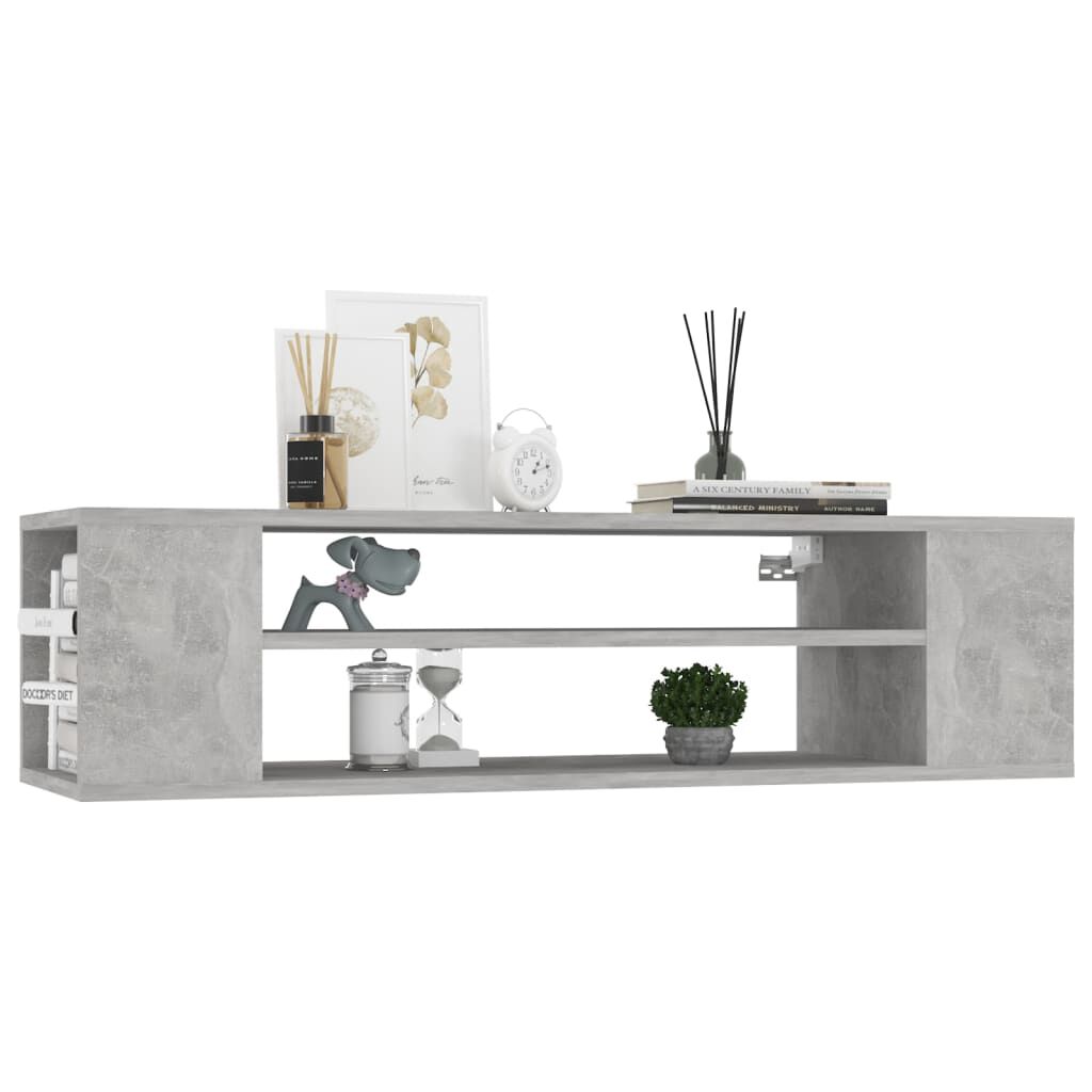vidaXL Έπιπλο Τηλεόρασης Κρεμ. Γκρι Σκυρ. 100x30x26,5 εκ. Επεξ. Ξύλο