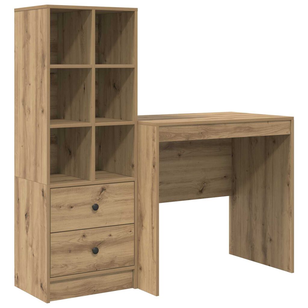 vidaXL Γραφείο με Αποθήκευση Artisan Oak Επεξεργασμένο Ξύλο