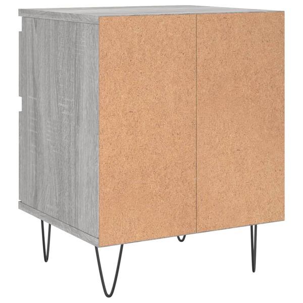 vidaXL Κομοδίνα 2 τεμ. Γκρι Sonoma 40 x 35 x 50 εκ. από Επεξεργ. Ξύλο