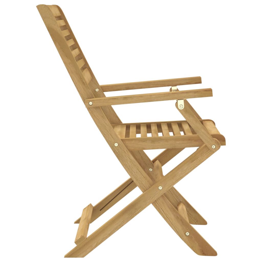 vidaXL Καρέκλες Κήπου Πτυσσόμενες 2 τεμ 54,5x61,5x86,5 εκ Μασίφ Ακακία