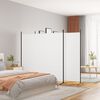 vidaXL Διαχωριστικό Δωματίου με 3 Πάνελ Λευκό 525x180 εκ. από Ύφασμα