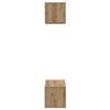 vidaXL &Sigma;&epsilon;&tau; &epsilon;&pi;ί&pi;&lambda;&omicron;&upsilon; &tau;&eta;&lambda;&epsilon;ό&rho;&alpha;&sigma;&eta;&sigmaf; 2 pcs Artisan Oak &Epsilon;&pi;&epsilon;&xi;&epsilon;&rho;&gamma;&alpha;&sigma;&mu;έ&nu;&omicron; &xi;ύ&lambda;&omicron;